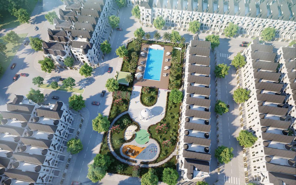 Bán biệt thự lâu đài BT2 - phân khu Green Center Villas - Lotus Central - Ciputra Hà Nội 1
