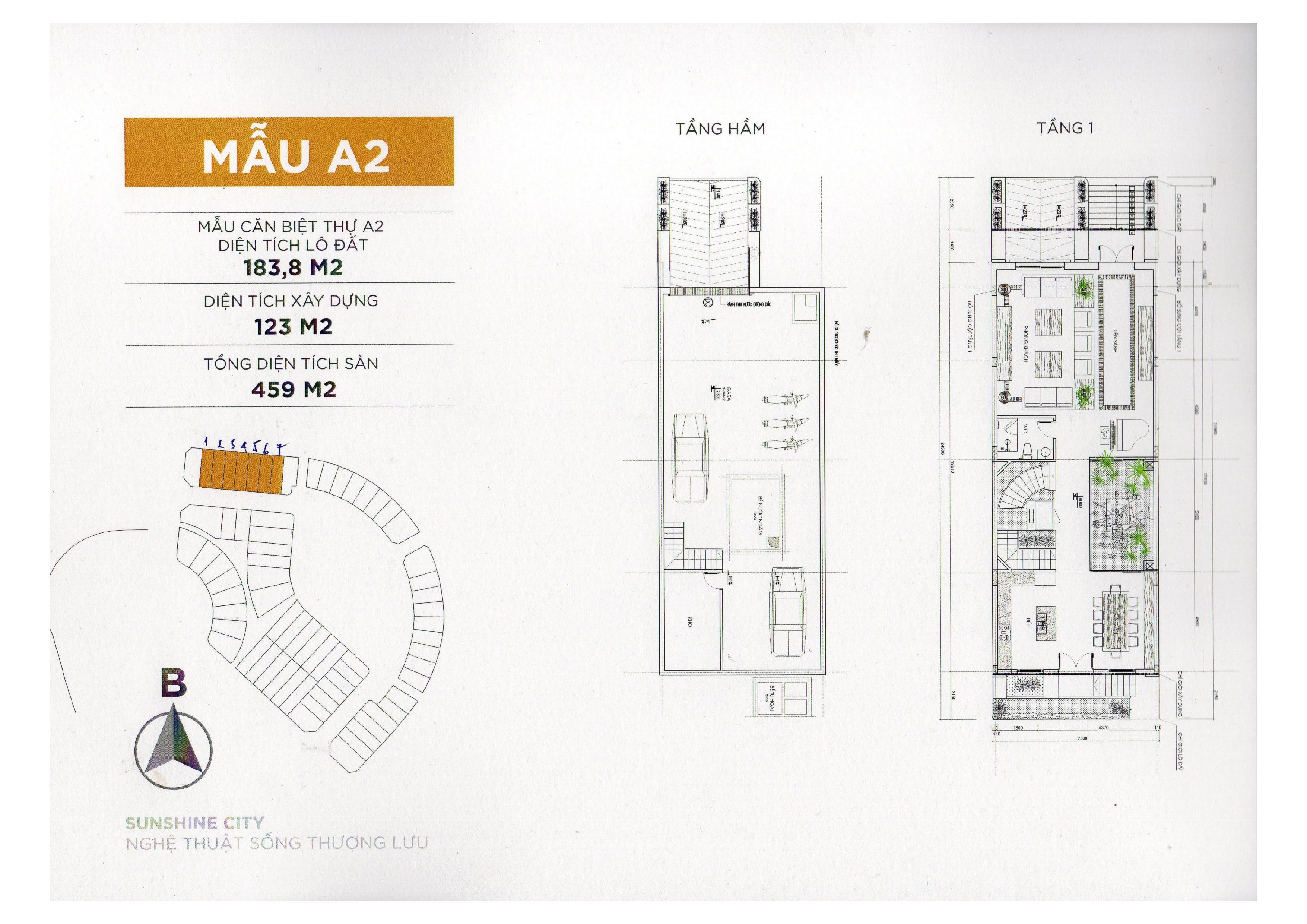 Chính chủ cho thuê shophouse Sunshine City Ciputra Khu A2 184m2 đã hoàn thiện cơ bản 5