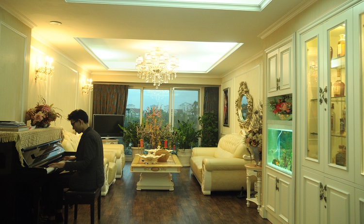 phòng khách biệt thự ciputra