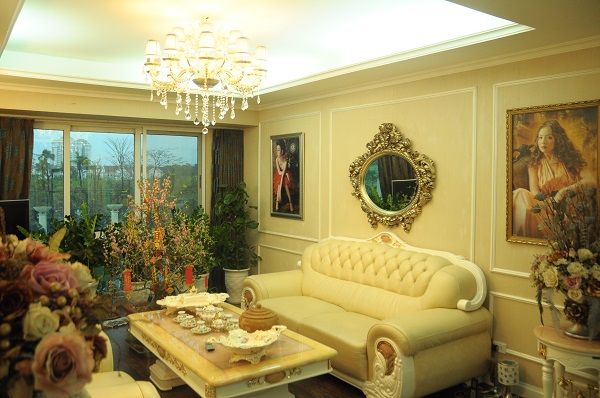 phòng khách biệt thự ciputra